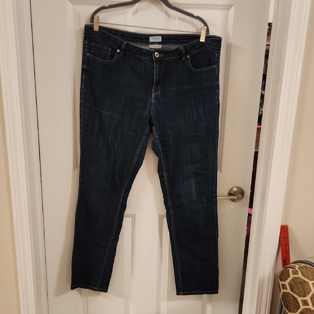 Liz Claiborne Blue Straight Leg Jeans Classic Fit
